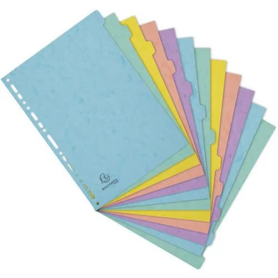 Image de Intercalaire carte lustrée (lot de 15 assortis) Exacompta