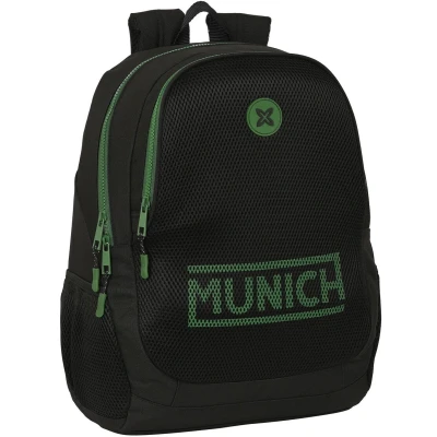 Afbeelding van Schoolrugzak Munich Caviar Zwart 32 x 44 16 cm