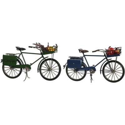 Afbeelding van Decoratieve figuren Home ESPRIT Groen Marineblauw Vintage 30 x 9 17 cm (2 Stuks)