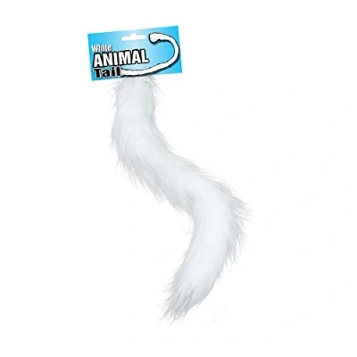 Afbeelding van Bristol Novelty BA555 dierenstaart wit, kinderen, uniseks, Eén maat