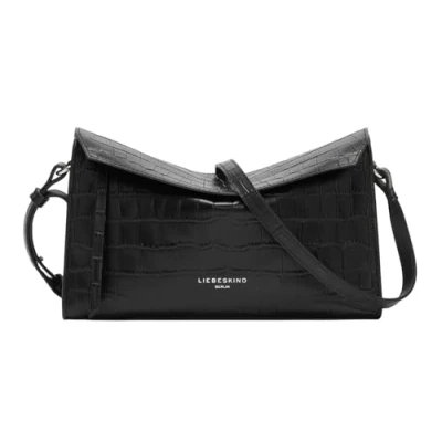 Afbeelding van LIEBESKIND BERLIN Schoudertas Lora Croco Shoulderbag Black Zwart