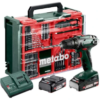 Afbeelding van Metabo BS 18 Set 602207710 Accu schroefboormachine V 2 Ah Li ion Incl. accus, Brushless, koffer, lader, accessoires