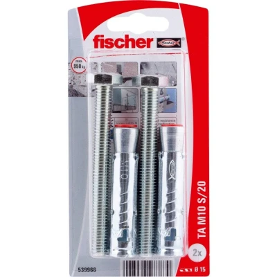 Afbeelding van Fischer TA hulsankers M10 S/20 elektrolytisch verzinkt staal inclusief bouten