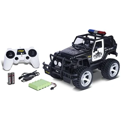Afbeelding van Carson Modellsport Jeep Wrangler Police 1:12 RC modelauto voor beginners Elektro Terreinwagen RTR 2,4 GHz