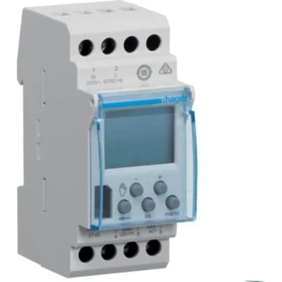 Afbeelding van Hager DIN rail schakelklok Digitaal