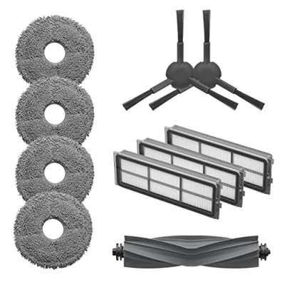 Afbeelding van Dreame accessoireset voor Dreamebot L10s Pro, bestaande uit 1 hoofdborstel, 2 zijborstels, 3 stoffilters, paar dweilen.
