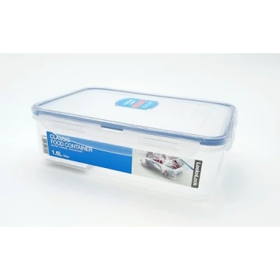 Afbeelding van Lock &amp; Basic Vershouddoos 1,6 Liter Transparant Blauw Vershouddozen