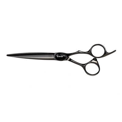 Afbeelding van E Kwip PLUS Primus Knipschaar Black Titanium 5,5inch Haibu by Kapperskorting.com