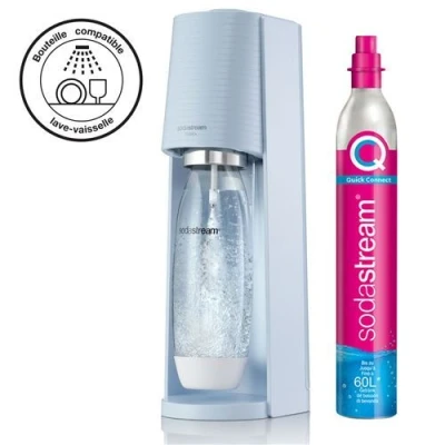 Image de Pack Machine à soda et eau gazeuse Sodastream Terra Bleu avec 1 cylindre