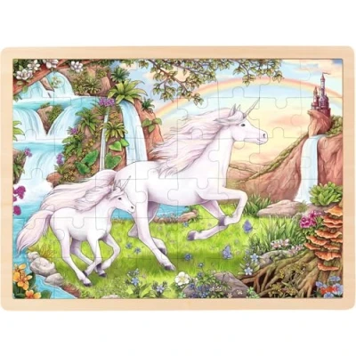 Afbeelding van Goki Houten Legpuzzel Eenhoorn, 48st.