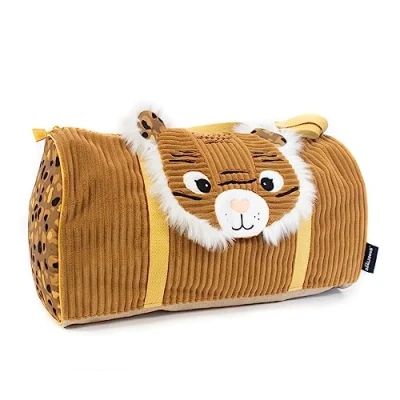 Afbeelding van Les Déglingos Weekendtas voor op reis Speculos de tijger Reizen, Baby en Ideaal meisjes jongens 48 cm Oker
