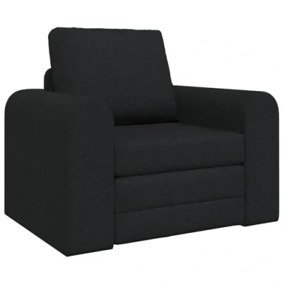 Afbeelding van vidaXL vloer sofa bed 2 in 1 zwart 98x71x83 cm stof
