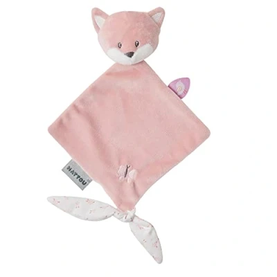 Afbeelding van Nattou Knuffeldoekje Doudou Vos Alice en Pomme 30x20 cm Oudroze