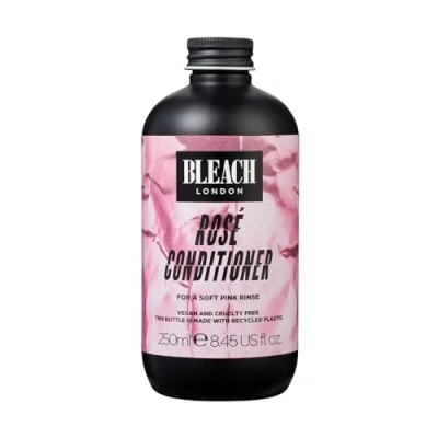 Afbeelding van Bleach London Rosé PETA goedgekeurde zachte roze conditioner voor gebleekt en pastelroze haar, kleurafzetting, verwijdert blauwe kleurstoffen, parabenenvrij, 250 ml