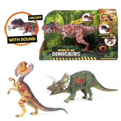 Afbeelding van Toi Toys World of Dinosaurs Beweegbare dino met geluid.