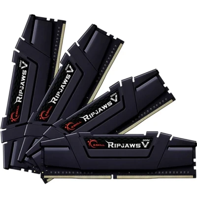 Afbeelding van G.Skill Ripjaws V Werkgeheugenset voor PC DDR4 64 GB 4 x 16 Non ECC 3600 MHz 288 pins DIMM CL18 22 42 F4 3600C18Q 64GVK
