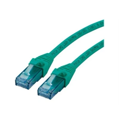Image de Roline Cordon de raccordement RJ 45 (M) pour 5 m UTP CAT 6a sans halogène moulé bloqué vert