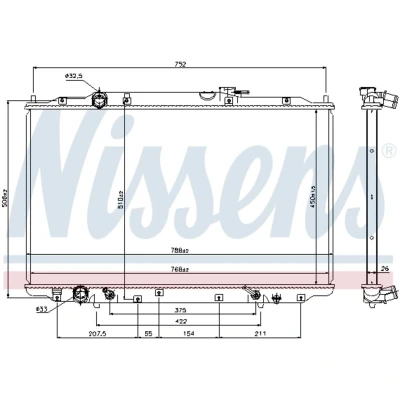 Afbeelding van Nissens Radiateur 69477
