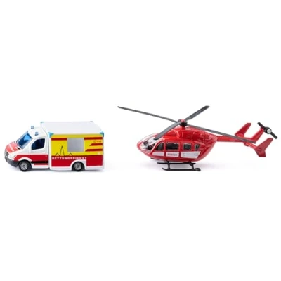 Afbeelding van Siku 1748 Mercedes Benz Rettungswagen und Helikopter