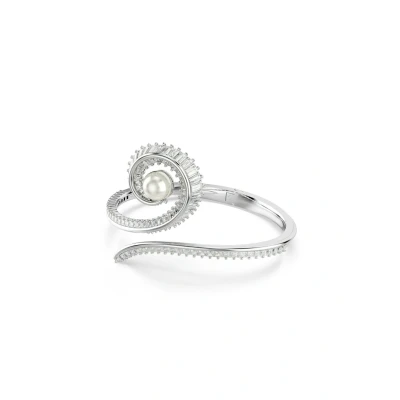 Afbeelding van Swarovski Ariana Grandebaguette CUT Armband, Dames, Maat: Medium, White