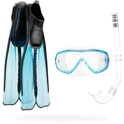 Image de Cressi rondinella bag set de plongée avec sac aquamarine taille 45 46