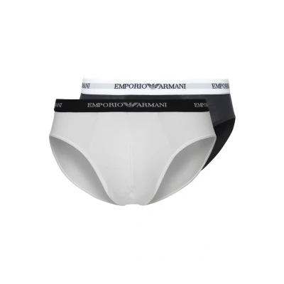 Afbeelding van Emporio Armani 2 PACK Onderbroeken, Heren, Maat: Medium, White/blue