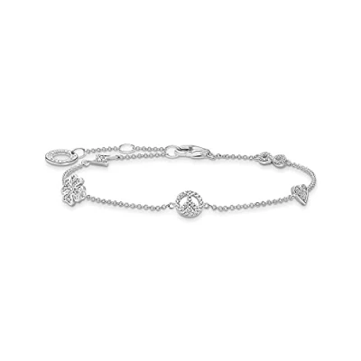 Afbeelding van ARMBAND, MIT SYMBOLEN SILBER