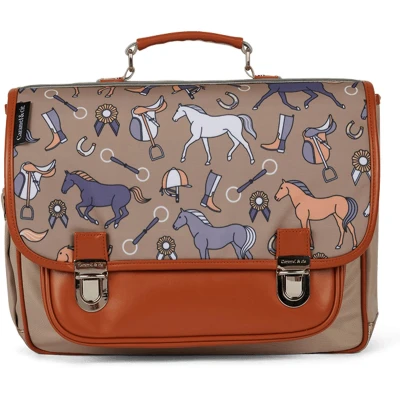 Afbeelding van Caramel &amp; Cie Boekentas/Schooltas Manege Bruin