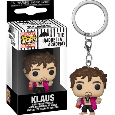 Afbeelding van FUNKO POP! Klaus The Umbrella Academy Pocket Vinyl Keychains 4cm Verzamelfiguur