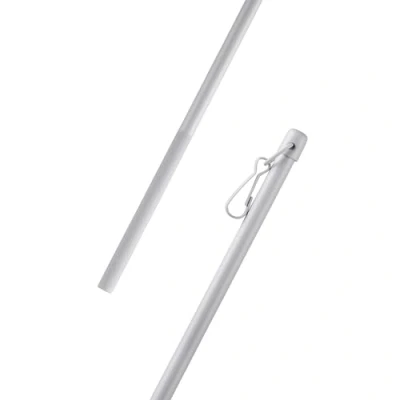 Afbeelding van Gordijnroede van aluminium (125 cm/wit) voor gordijnroedes, schuifgordijn, oppervlaktegordijn, gordijnen of