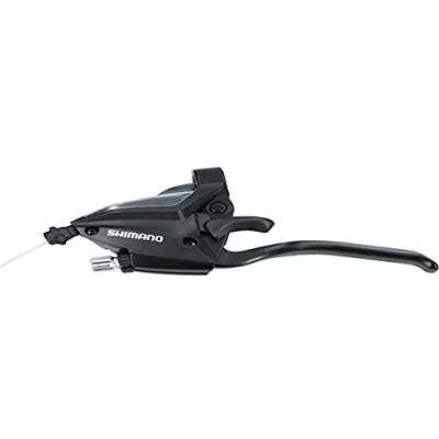 Image de Levier manette vtt shimano stef500 gauche 3v. noir pour frein v brake 4 doigts