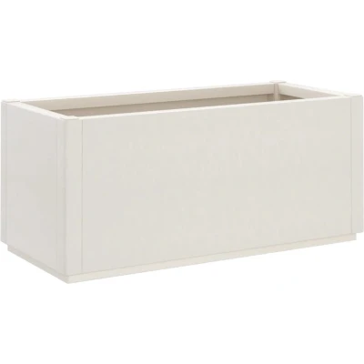 Afbeelding van vidaXL Plantenbak 80x36x35 cm polypropeen wit