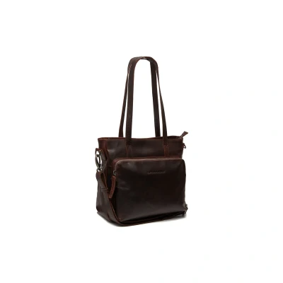 Afbeelding van The Chesterfield Brand Leren Schoudertas Bruin Alicante