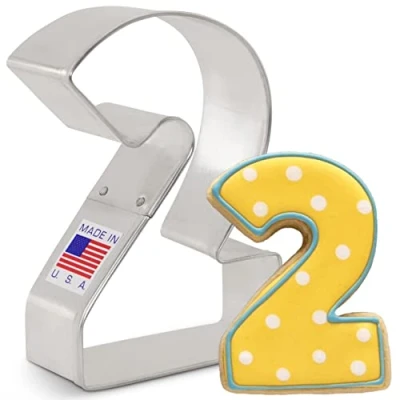 Afbeelding van Ann Clark Cookie Cutters Uitsteekvorm cijfer 2, 8,3 cm