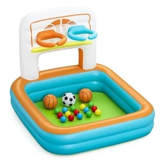 Afbeelding van Bestway Opblaasbare Kinderzwembad Spelletjes met Ballen 120x107x84 cm +2 Jaar 52728