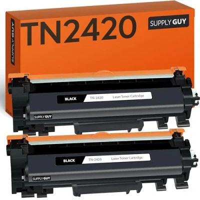 Afbeelding van SupplyGuy 2 tonercartridges compatibel met TN 2420 voor HL L2310D L2350DW L2370DN L2375DW DCP L2510D L2530DW L2550DN MFC L2710DN L2710DW