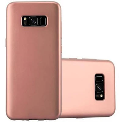 Afbeelding van Cadorabo Hoesje geschikt voor Samsung Galaxy S8 in METALLIC ROSE GOUD Beschermhoes gemaakt van flexibel TPU silicone Case Cover
