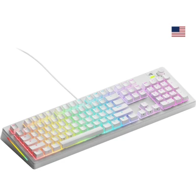 Afbeelding van Glorious Gaming GMMK 3 100% Prebuilt toetsenbord Gamen USB QWERTY Amerikaans Engels Wit