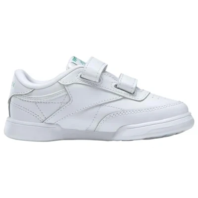 Afbeelding van Reebok Classic CLUB Unisex Sneakers laag voor kinderen, Maat: 26.5, White/glen green/vector blue Leer en imitatieleer