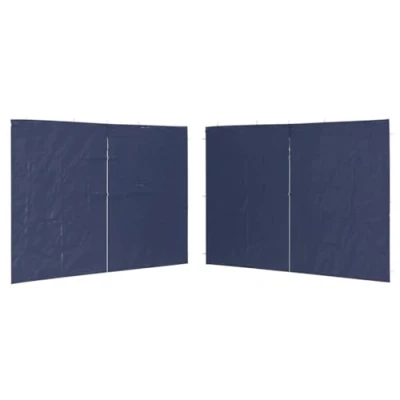 Afbeelding van Tentwanden met ritssluiting PE blauw 2 st