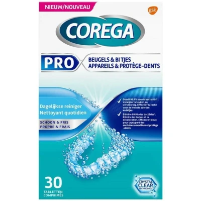 Afbeelding van Corega Pro Beugels &amp; Bitjes 30 tabletten