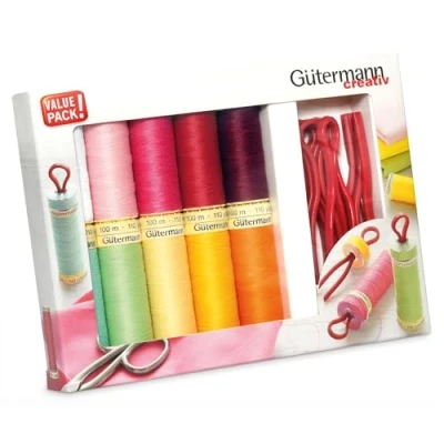 Afbeelding van Naaigarenset met 10 Bobbin Clips Gütermann