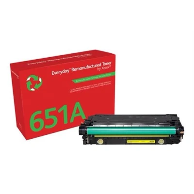 Image de Everyday Jaune compatible cartouche de toner (alternative pour : HP 307A 650A 651A) pour Color LaserJet Enterprise CP5525 M750 MFP M775; Professional CP5225