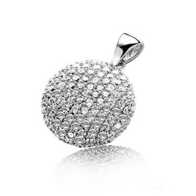 Afbeelding van Orphelia PEN 3019 Hanger + Ketting Micro Setting Zilver 925 Zirconium 42+3 cm