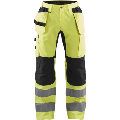 Afbeelding van Blaklader Werkbroek met stretch High Vis 1552 1811 Geel/Zwart D136