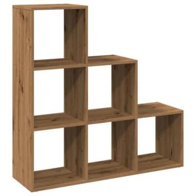 Afbeelding van Kamerscherm / boekenkast 3 laags 99x29x99 cm hout artisanaal
