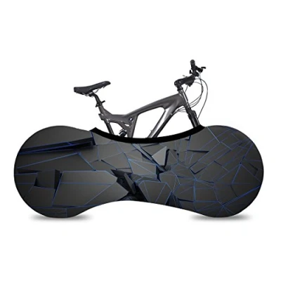 Afbeelding van Indoor Fahrradgarage VELOSOCK, Standard Design&quot;Matrix&quot;, ideal für 26&quot; 29&quot; Fahrräder, 3D stretch, waschmaschinenfest