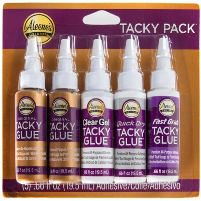 Afbeelding van Aleene&#039;s Tacky Glue 4 varianten per 5 verpakt.