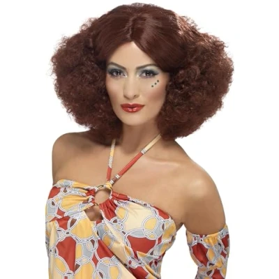 Image de Perruque afro femme auburn annees 70