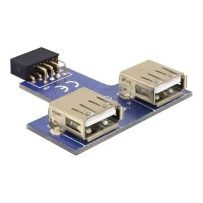 Afbeelding van Delock Adapter USB Pinheader Bu 2x USB2.0 A ne